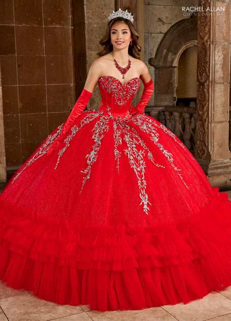 Red and best sale silver quince dresses