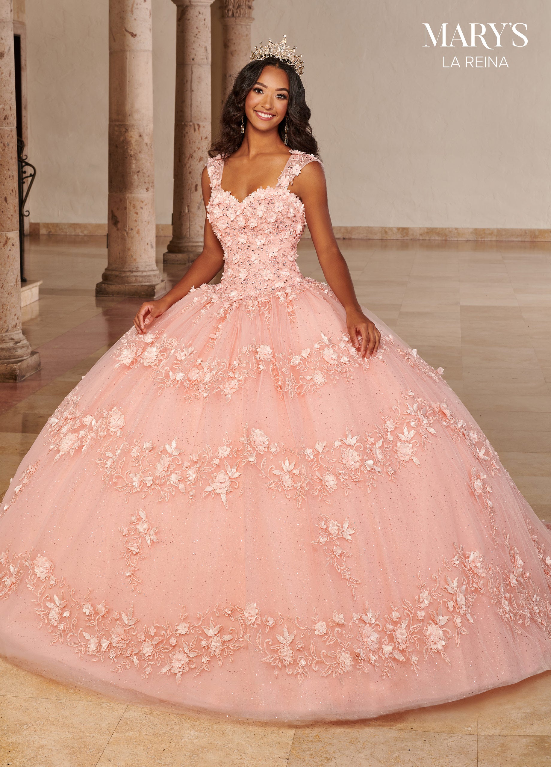 3D Floral Quinceanera Dress by Mary's Bridal MQ2145 – ABC Fashion