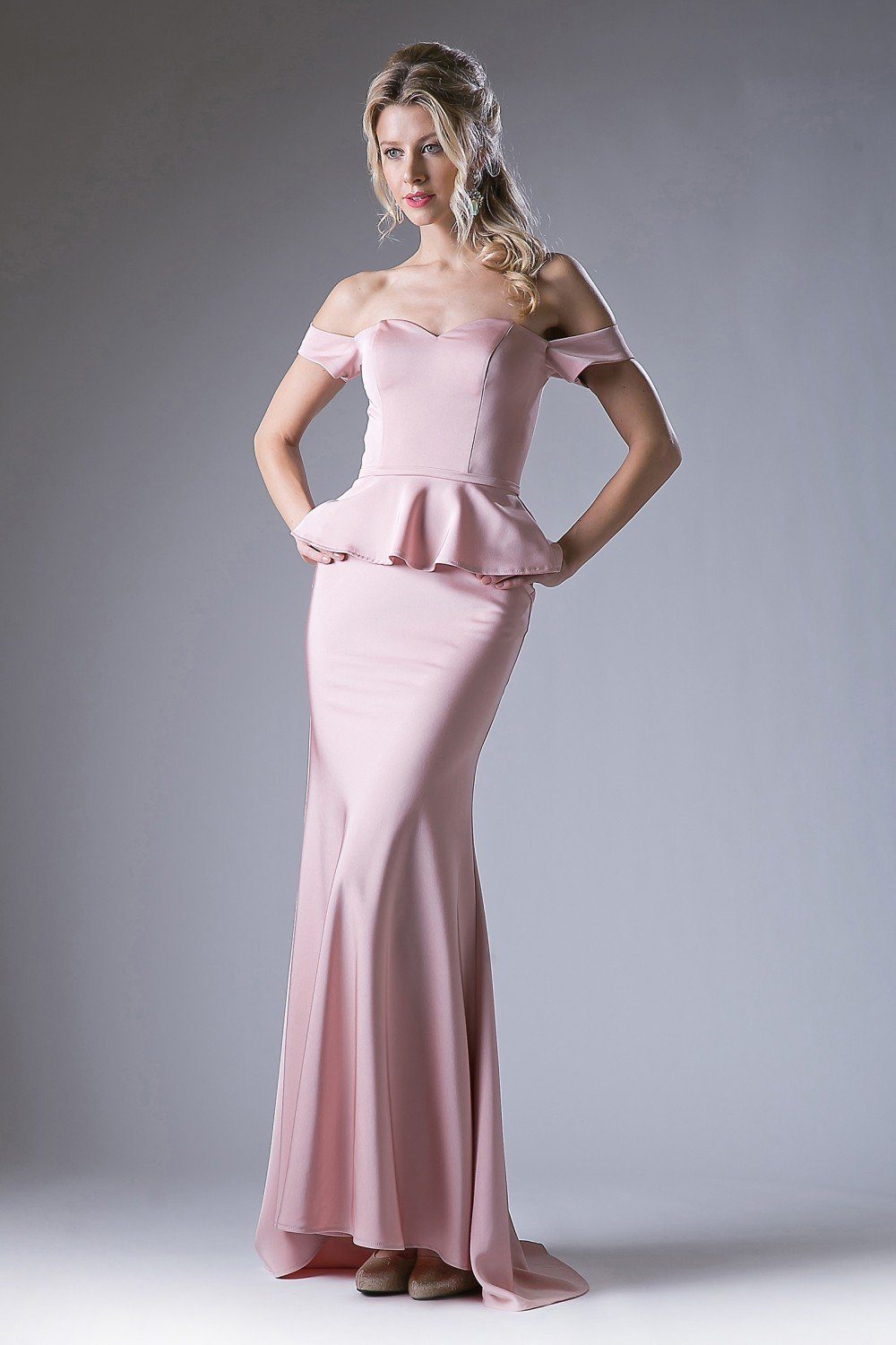 Peplum Mermaid Gown