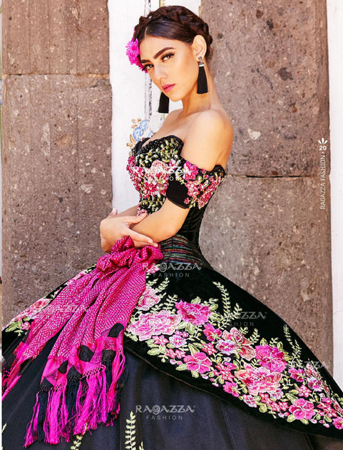 Floral Charro Quince Dress by Ragazza MV15-115