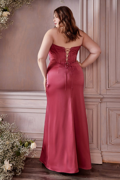 PLUS SIZE CURVE GLITTER CORSET FITTED GOWN  Plus prom dresses, Plus size  gowns, Corset dress