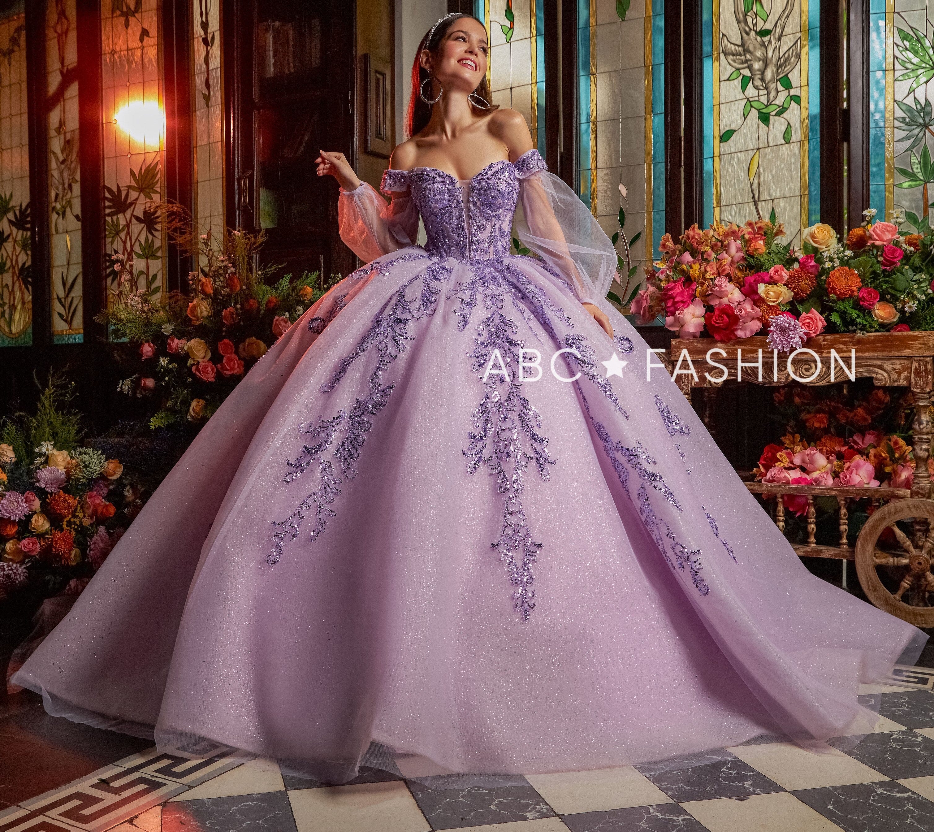 Puff Sleeve Quinceanera Dress by Ragazza EV17 617