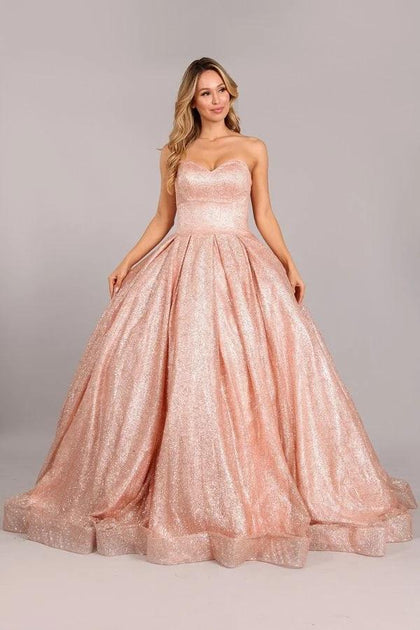 Golden rose ball sales gown