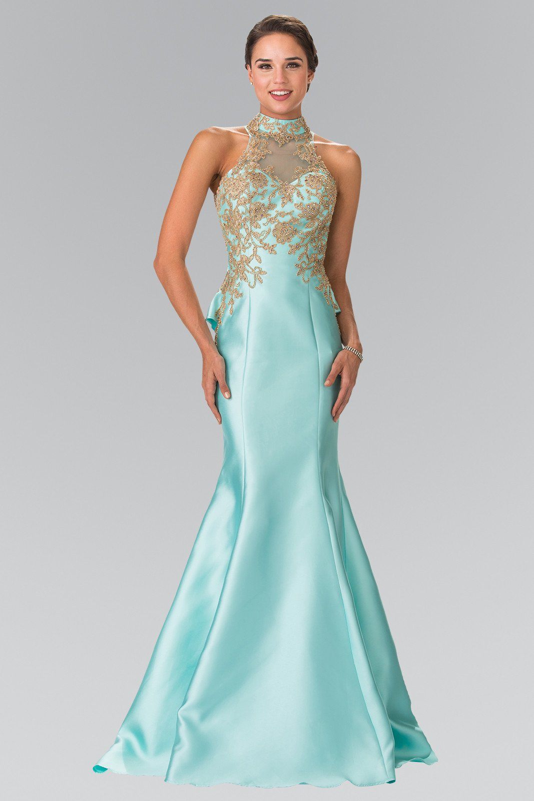 Tiffany Embroidered Top Prom Dresses