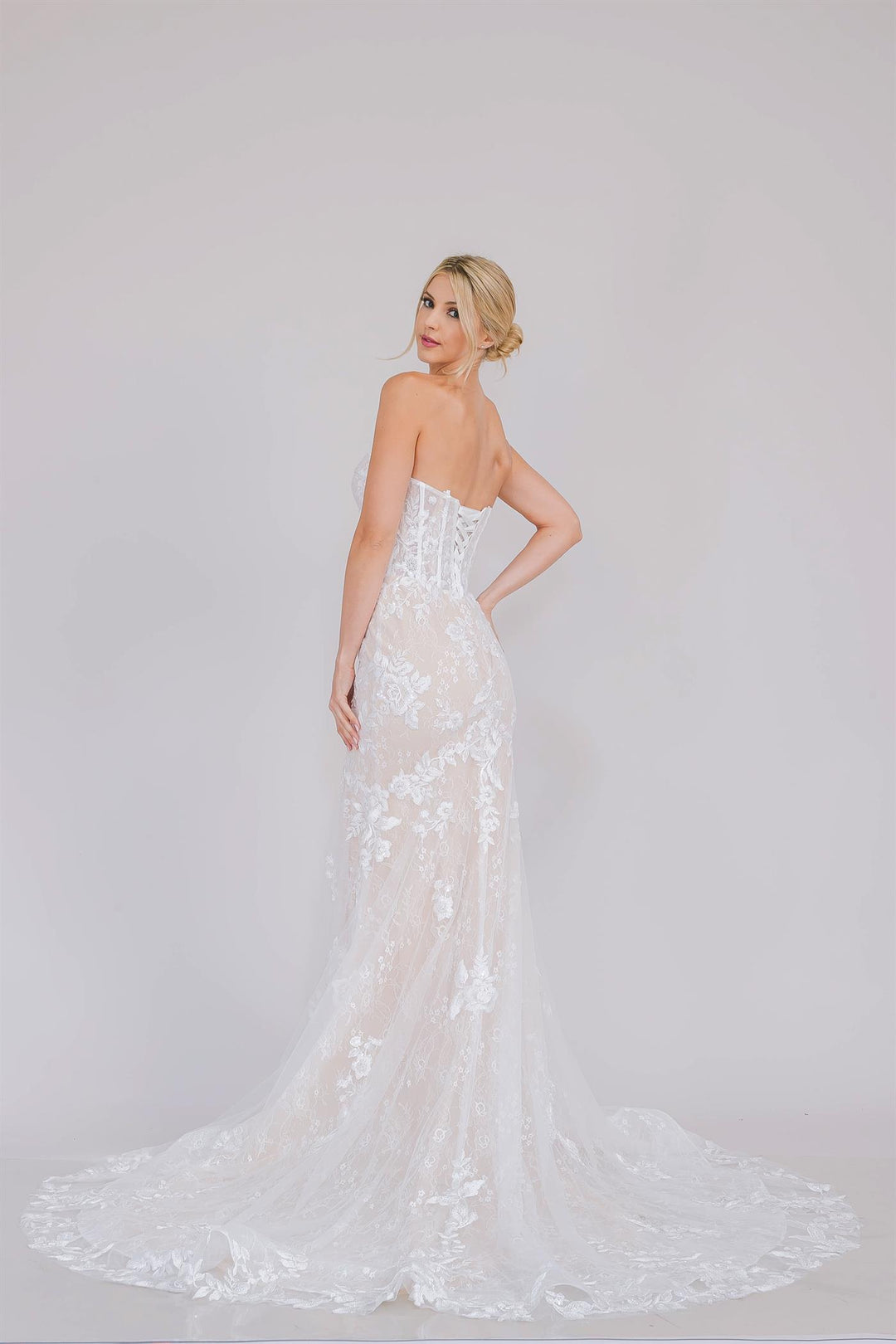 Off Shoulder Bridal Mermaid Dress by Amelia Couture WL0100