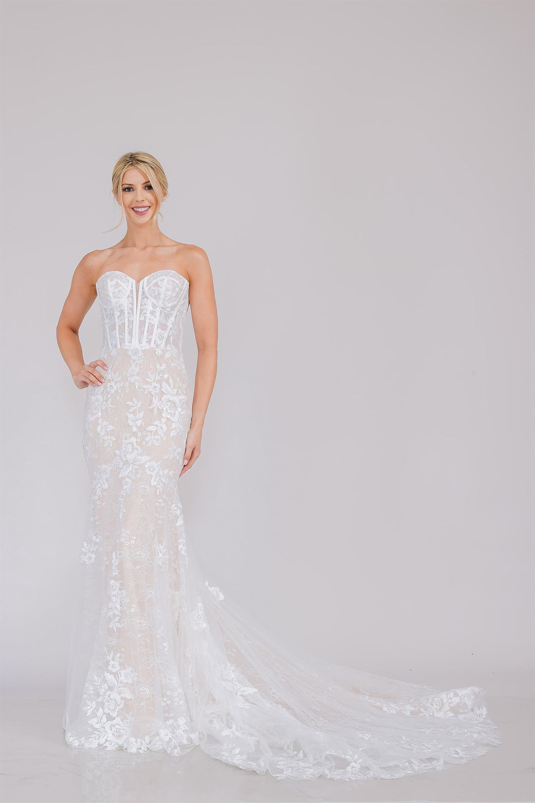 Off Shoulder Bridal Mermaid Dress by Amelia Couture WL0100