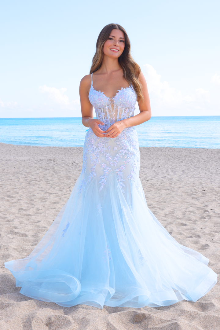 Sleeveless Mermaid Dress by Amelia Couture 2120 - Outlet