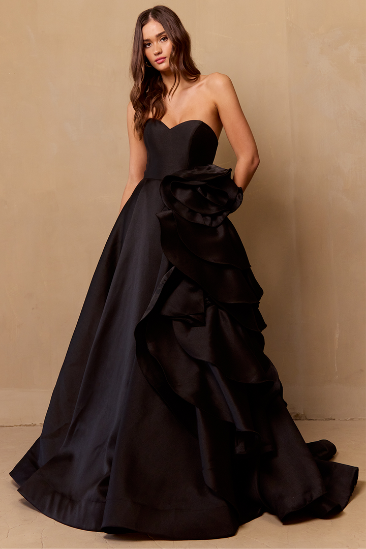 Strapless A-line Gown by Amelia Couture SU085