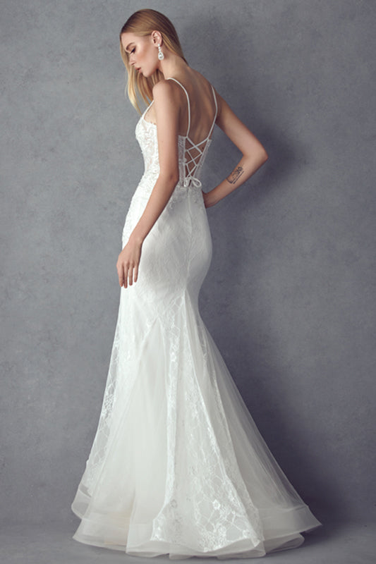 Lace Sleeveless Bridal Mermaid Dress by Juliet JT2481UW