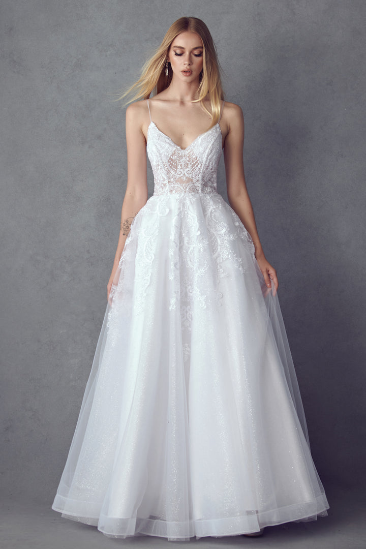 Embroidered Sleeveless Bridal Gown by Juliet JT2482SW