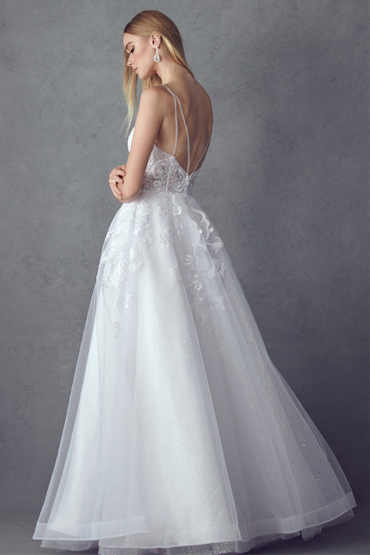 Embroidered Sleeveless Bridal Gown by Juliet JT2482SW