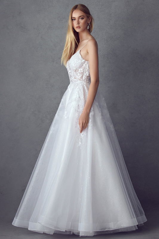 Embroidered Sleeveless Bridal Gown by Juliet JT2482SW