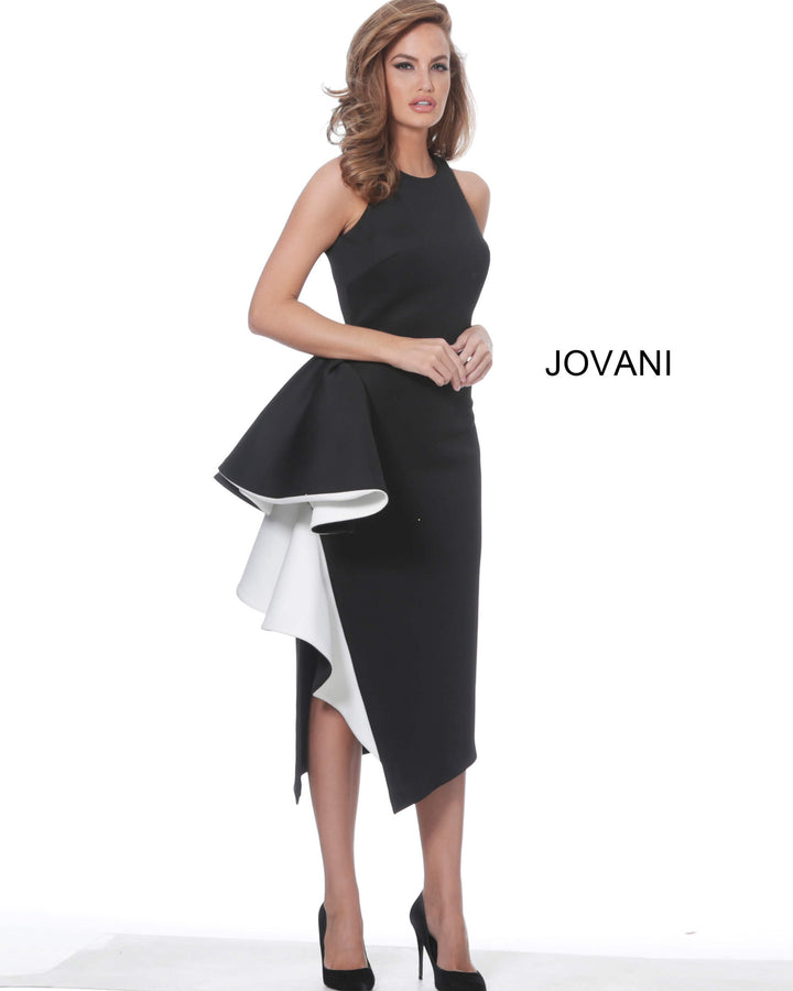 Fitted Short Ruffle Detail Dress by Jovani 00572