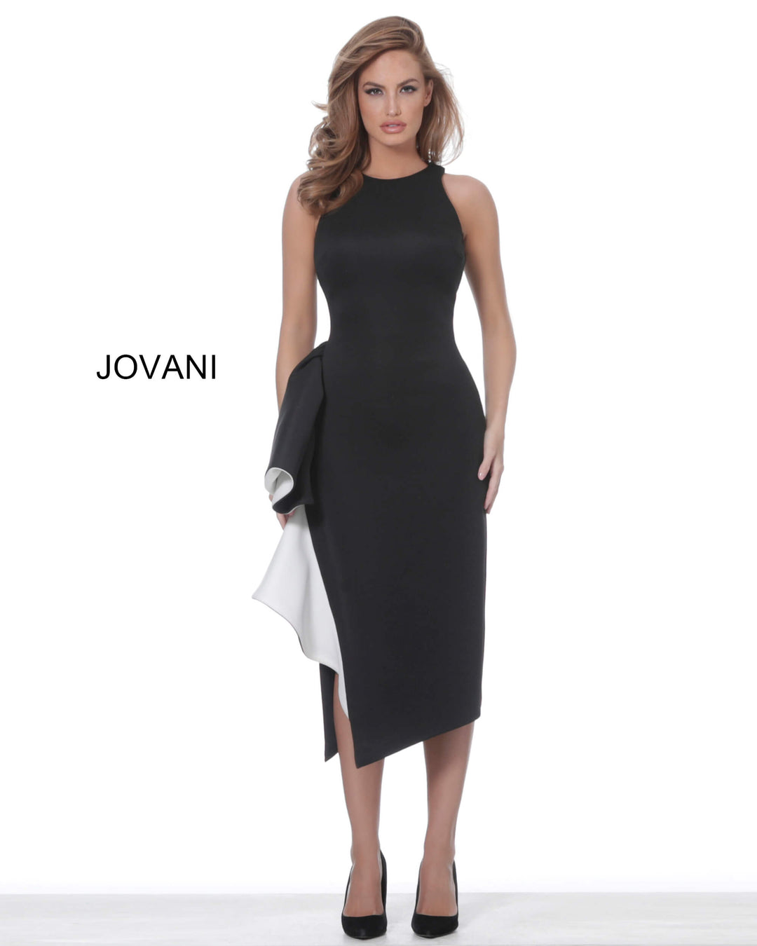 Fitted Short Ruffle Detail Dress by Jovani 00572