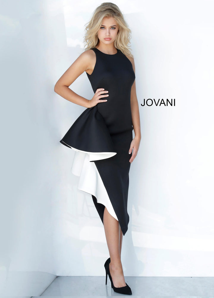 Fitted Short Ruffle Detail Dress by Jovani 00572