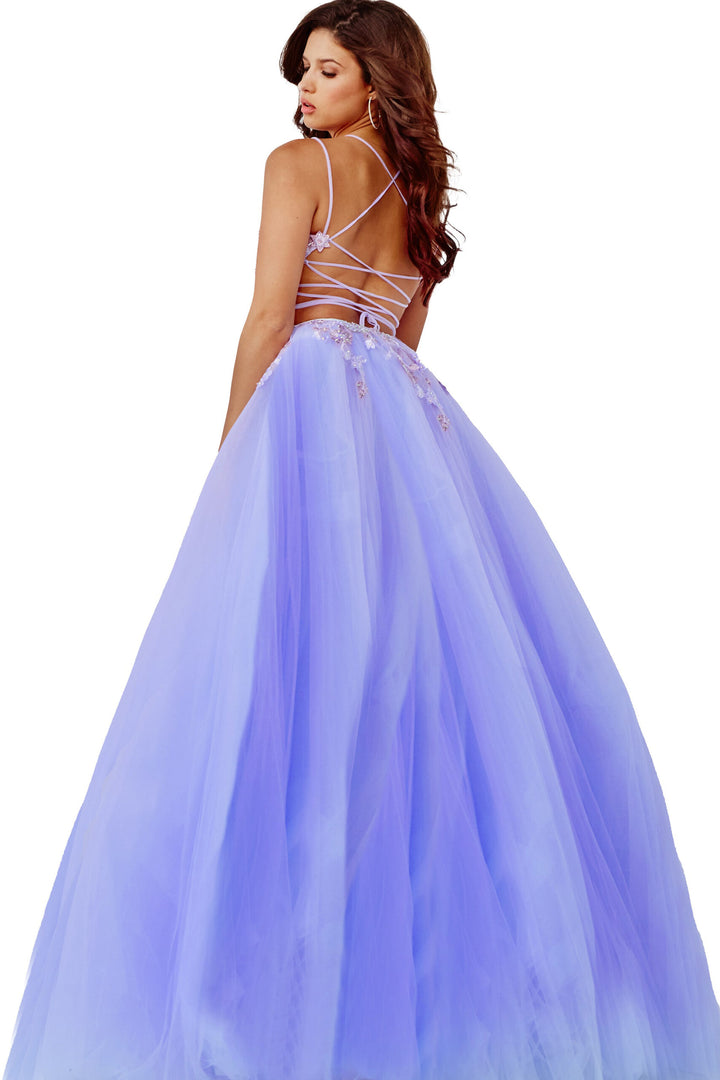 Applique Sleeveless A-line Gown by Jovani 06207