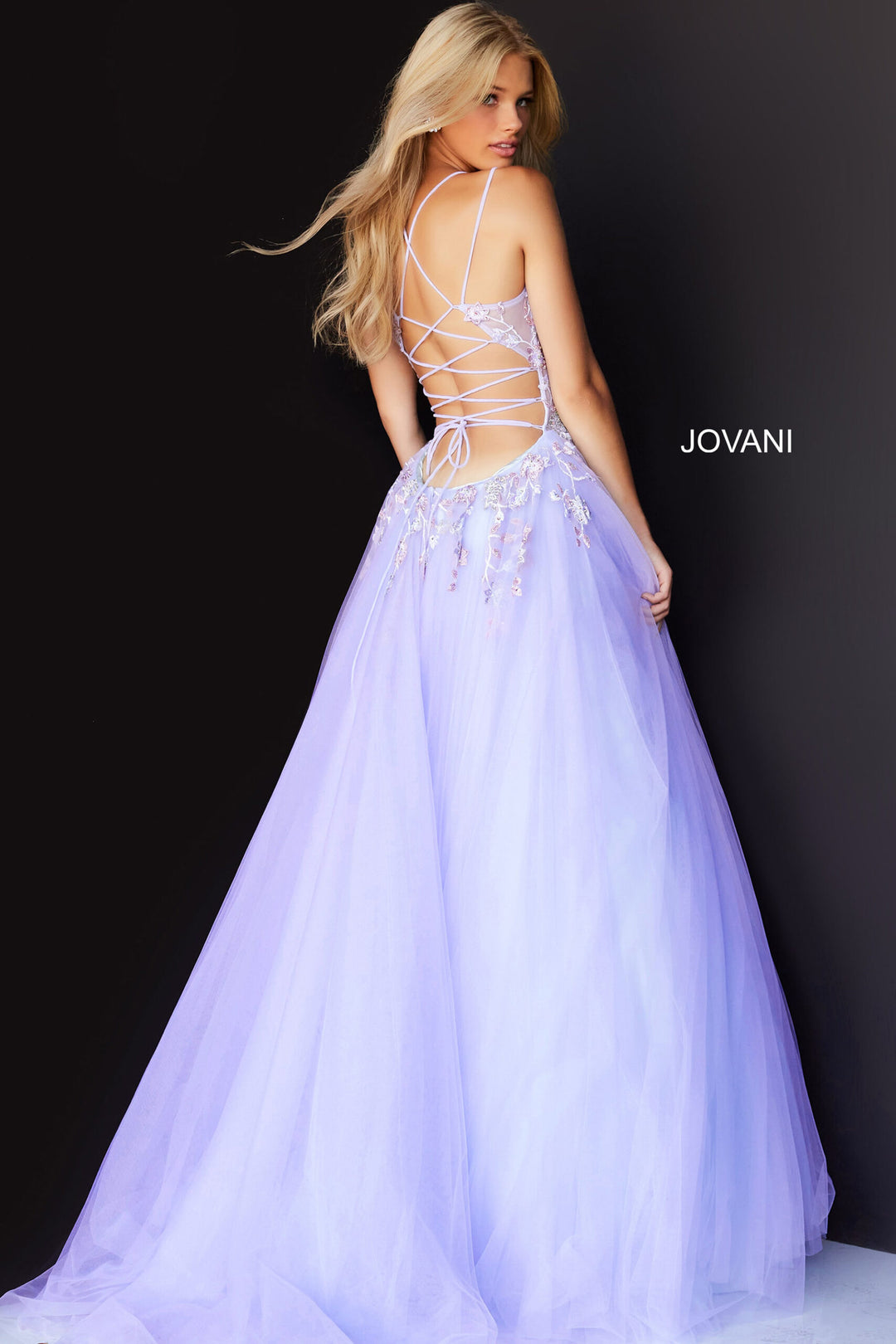 Applique Sleeveless A-line Gown by Jovani 06207