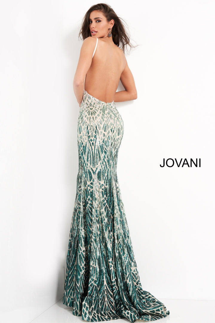 Sequin Fitted Sleeveless Gown by Jovani 06450