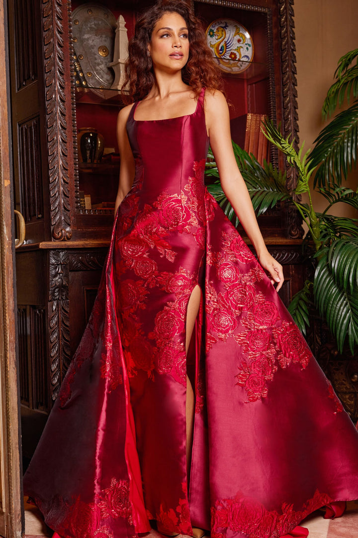 Mikado Sleeveless A-line Gown by Jovani 07441