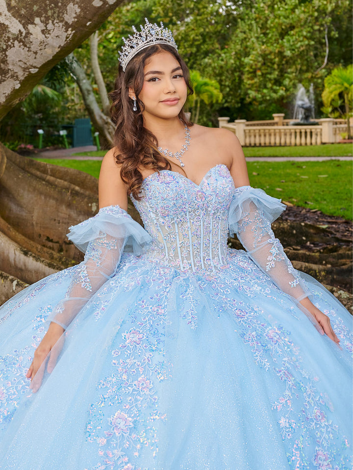 Long Sleeve Quinceanera Dress by LizLuo Fiesta 56508