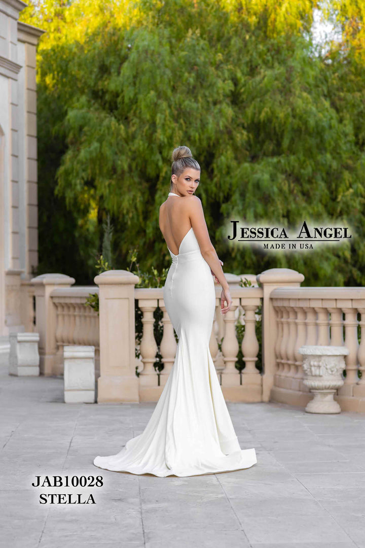 Fitted Halter Bridal Gown by Jessica Angel 10028