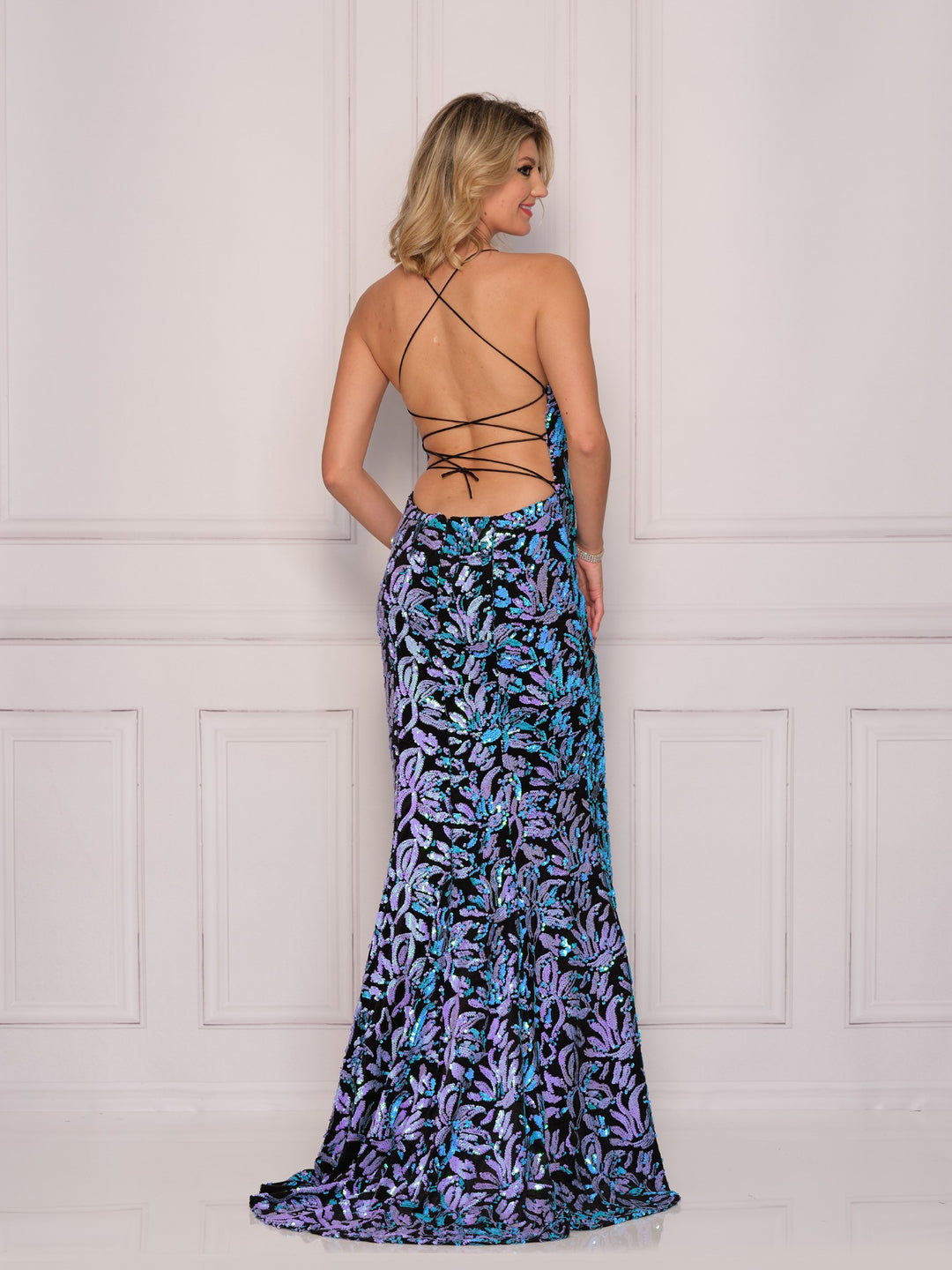 Long Evening Dress by Dave and Johnny 10285