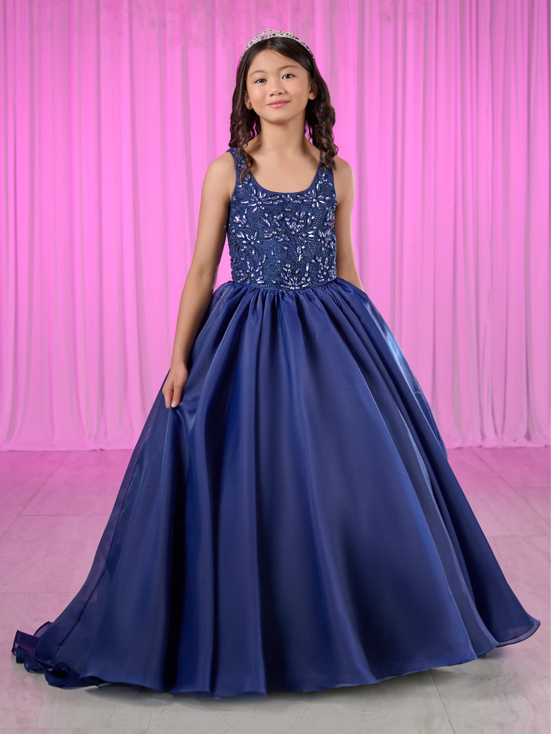 Girls Sleeveless Gown by Tiffany Princess 13773