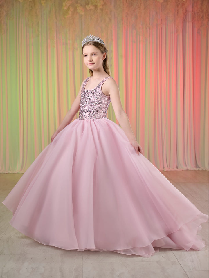 Girls Sleeveless Gown by Tiffany Princess 13773