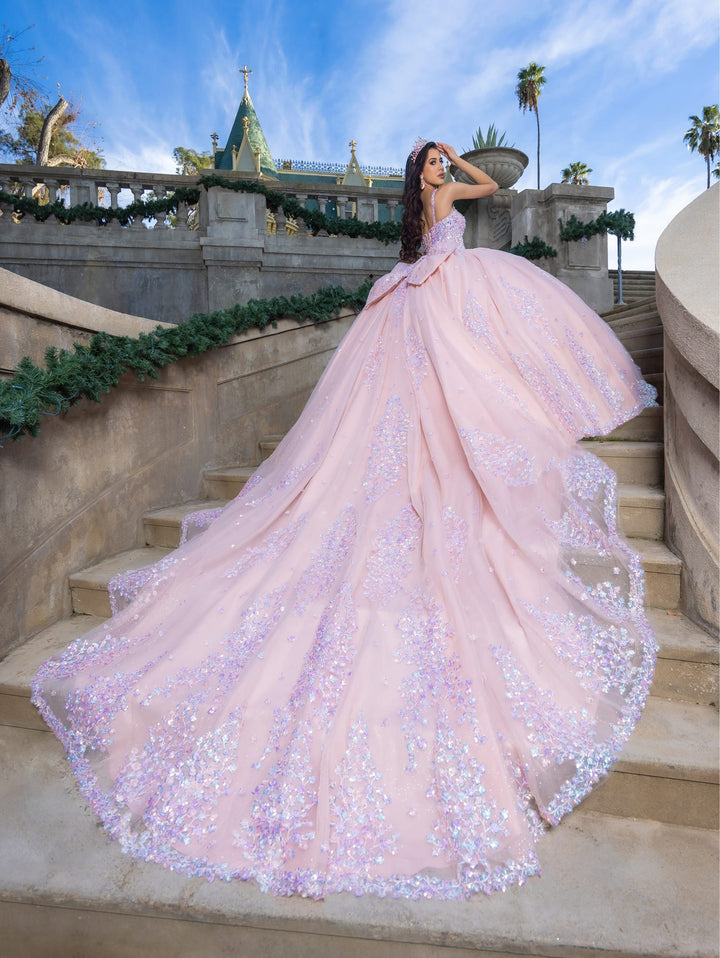 Puff Sleeve Sleeveless Ball Gown by LizLuo Quince 26086