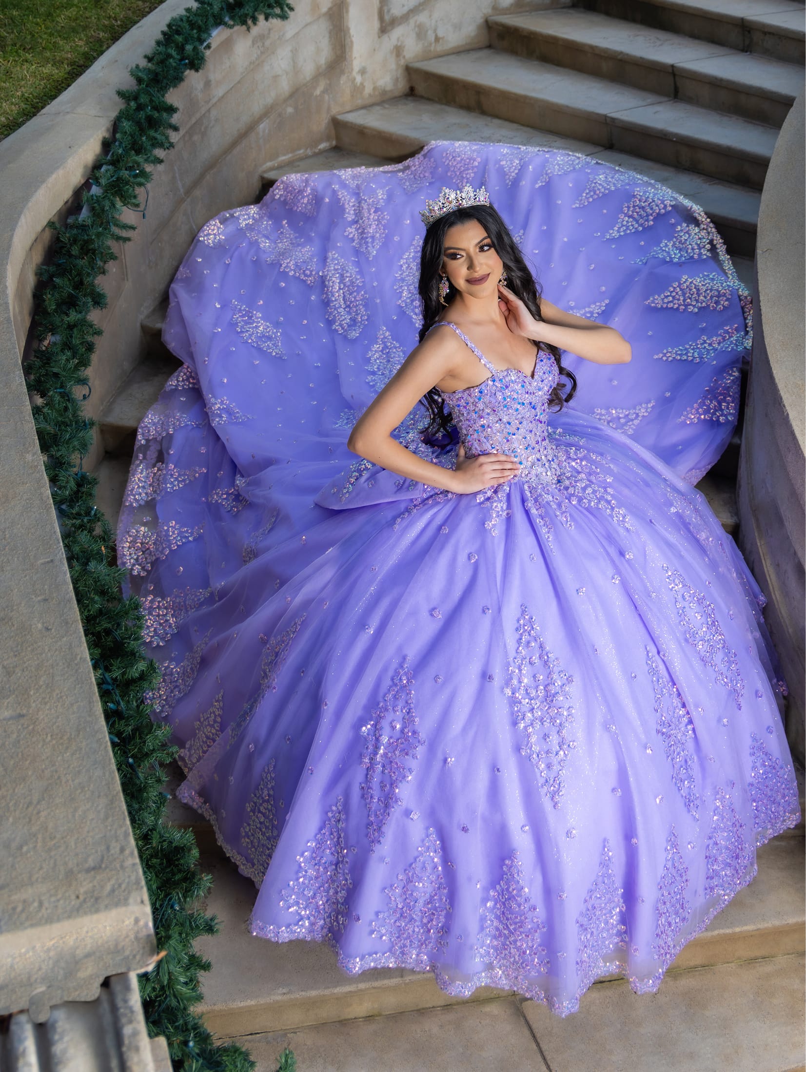 Quinceanera dresses blue and purple hotsell