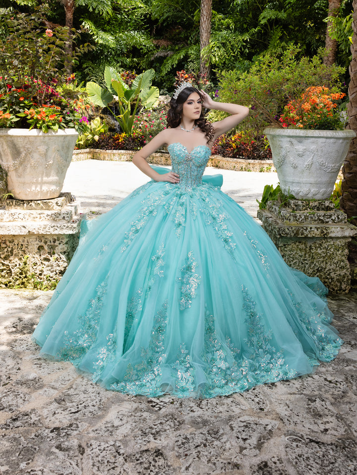 Applique Sweetheart Ball Gown by LizLuo Quince 26100