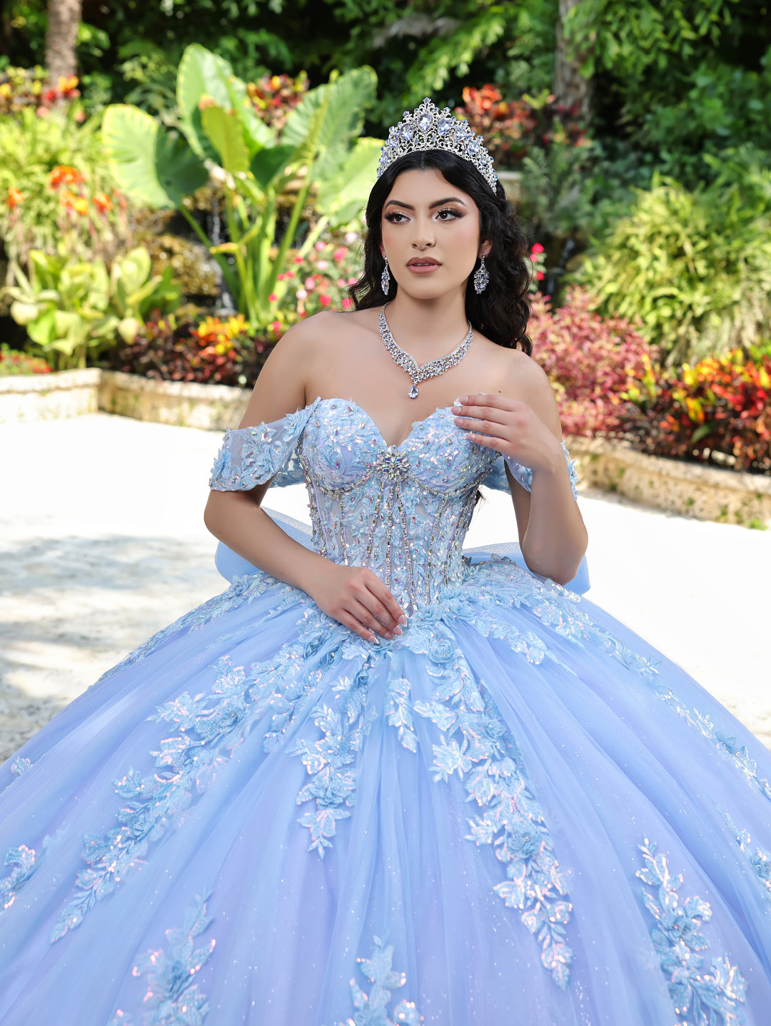 Applique Sweetheart Ball Gown by LizLuo Quince 26100