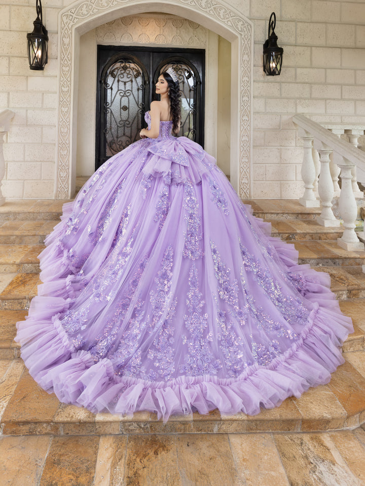 Strapless Capelet Ball Gown by LizLuo Quince 26101