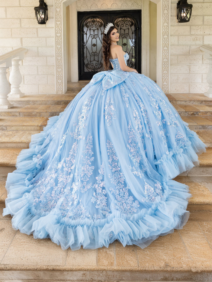 Strapless Capelet Ball Gown by LizLuo Quince 26101