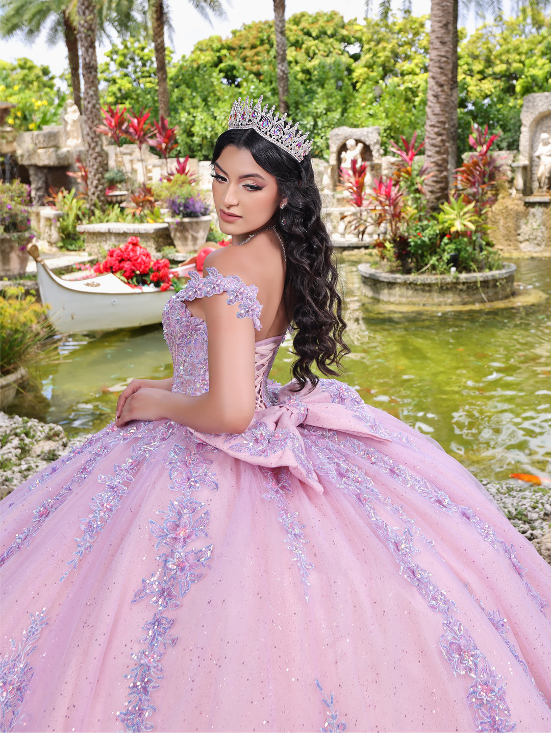 Off Shoulder Corset Ball Gown by LizLuo Quince 26105