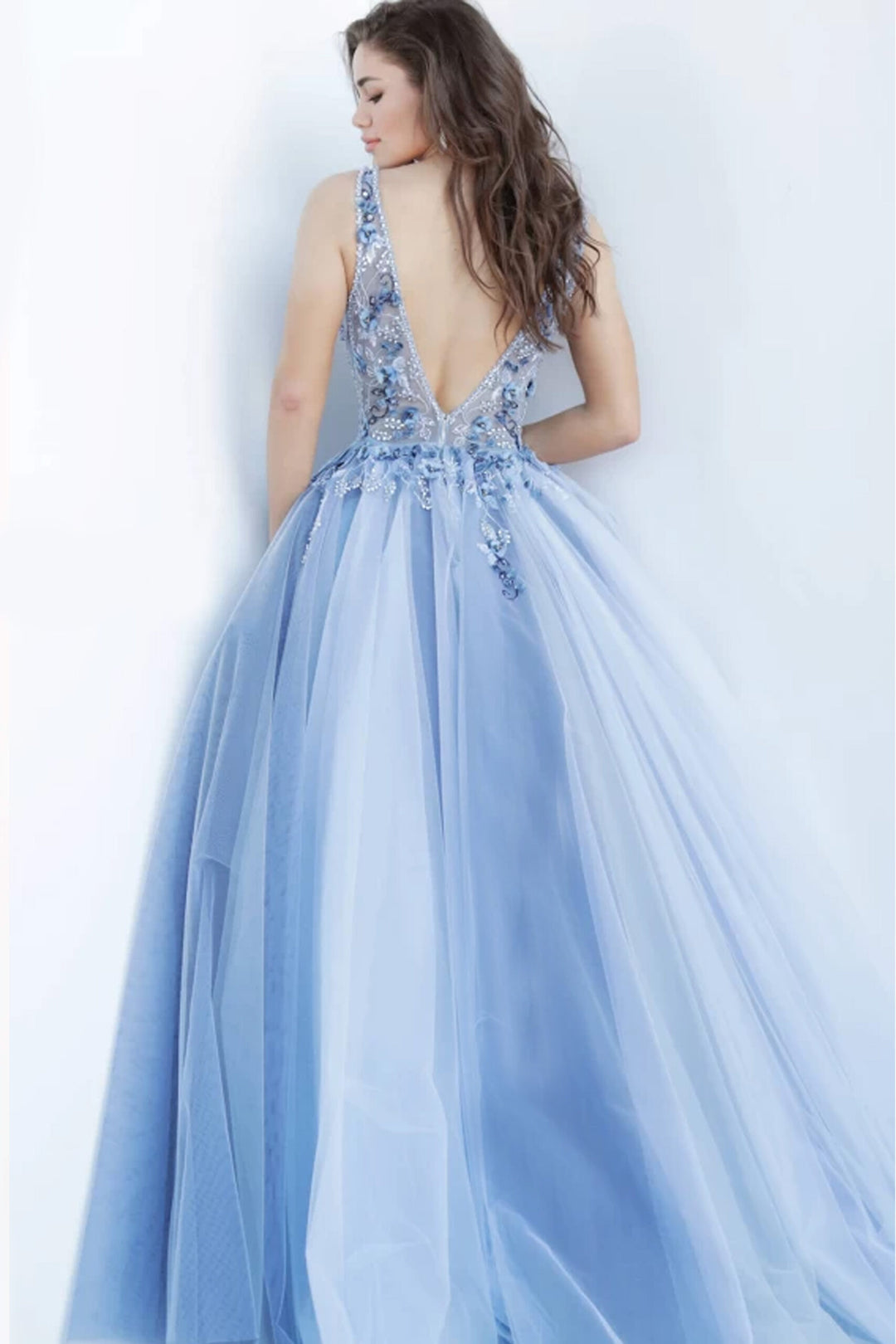 Tulle Sleeveless A-line Gown by Jovani 3110