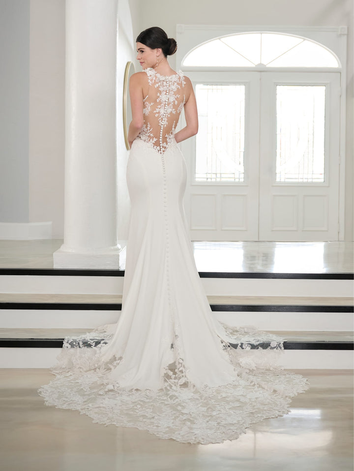 3D Floral Sleeveless Bridal Gown by Adrianna Papell 31294