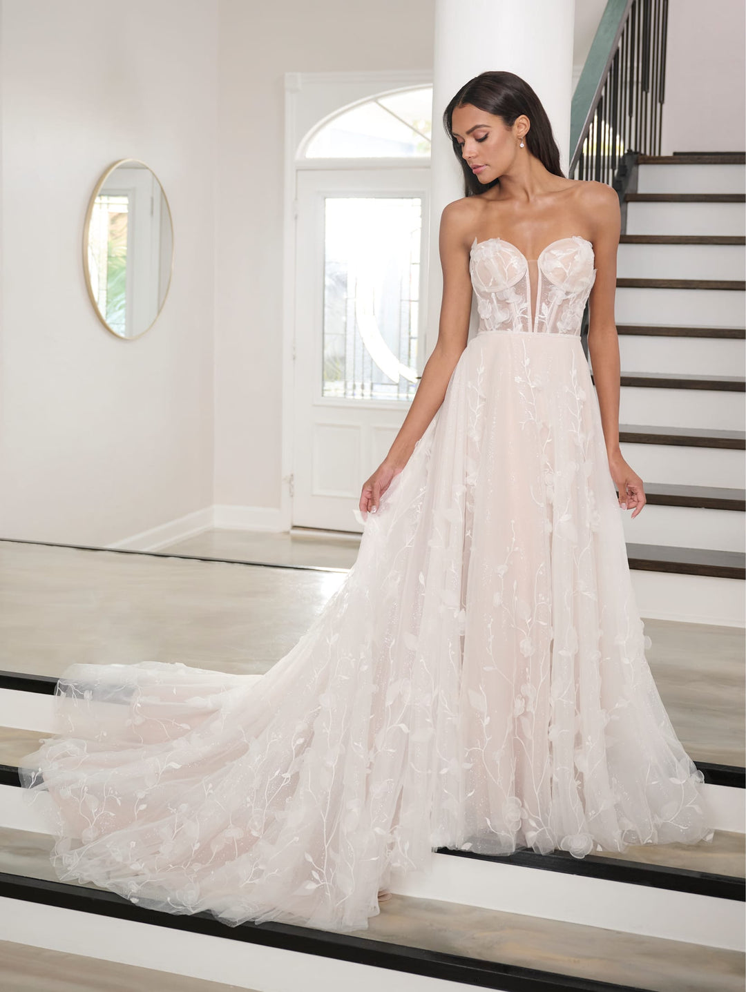 Strapless A-line Wedding Gown by Adrianna Papell 31295