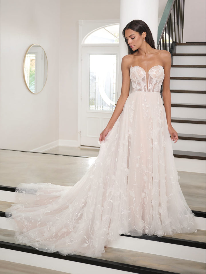 Strapless A-line Wedding Gown by Adrianna Papell 31295