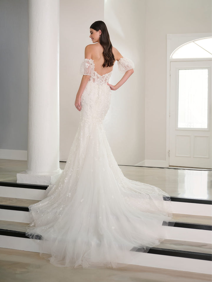 Applique Sweetheart Bridal Gown by Adrianna Papell 31298