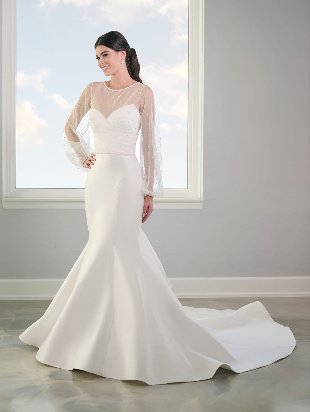 Mikado Mermaid Wedding Gown by Adrianna Papell 31306