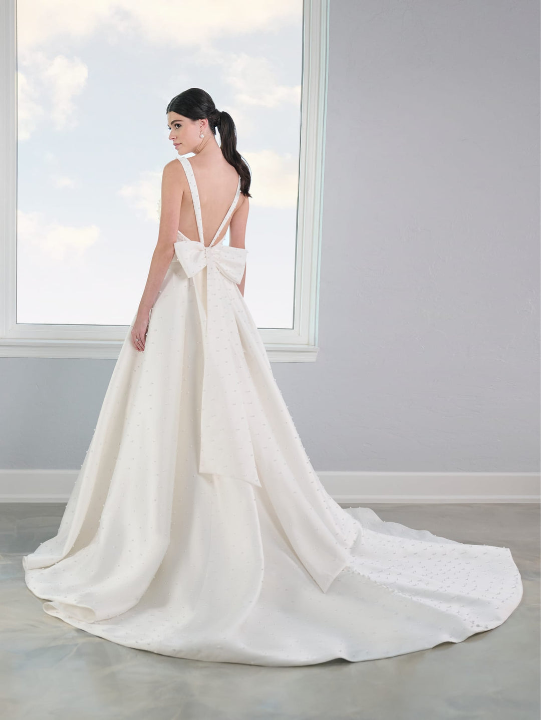 Pearl Mikado Wedding Gown by Adrianna Papell 31307