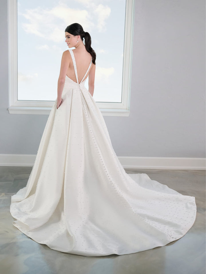 Pearl Mikado Wedding Gown by Adrianna Papell 31307