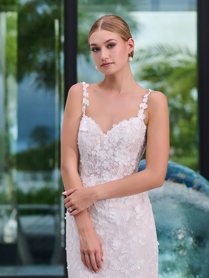 Lace Fitted Sleeveless Bridal Gown by Adrianna Papell 31325