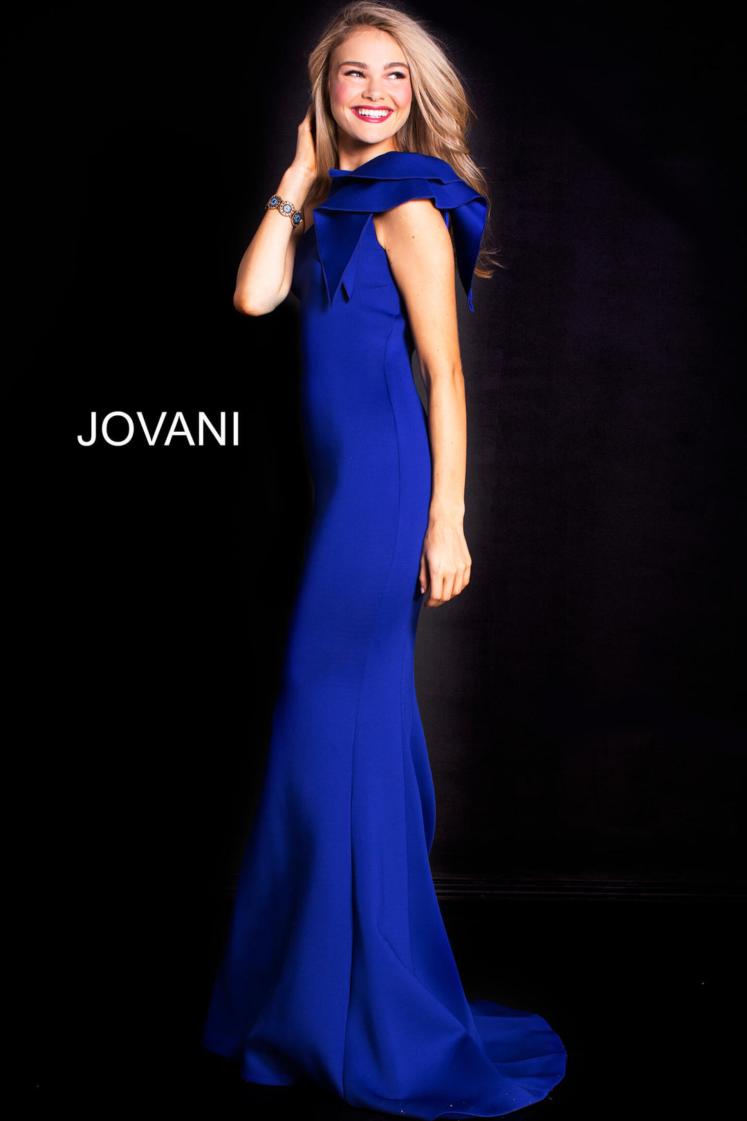 Scuba Fitted One Shoulder Gown by Jovani 32602