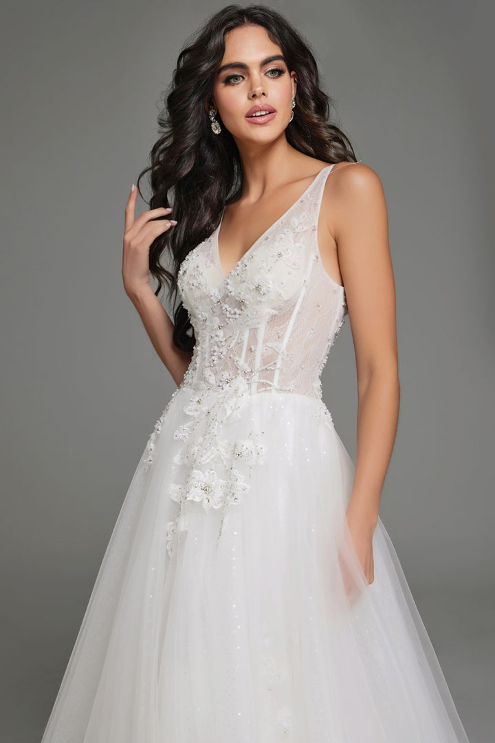 Embroidered Sleeveless A-line Gown by Jovani 37468