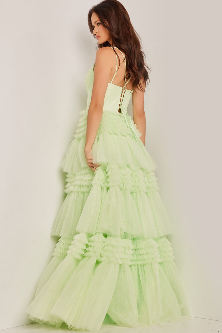 Sleeveless A-line Tiered Gown by Jovani 38477