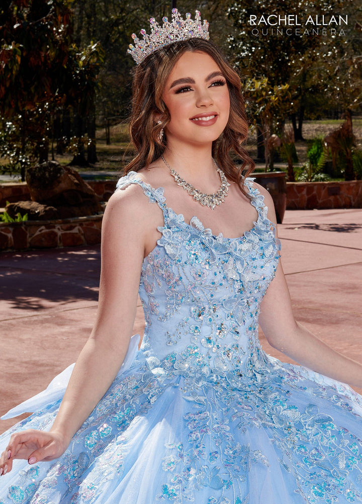 3D Butterfly Quinceanera Dress by Rachel Allan RQ2172