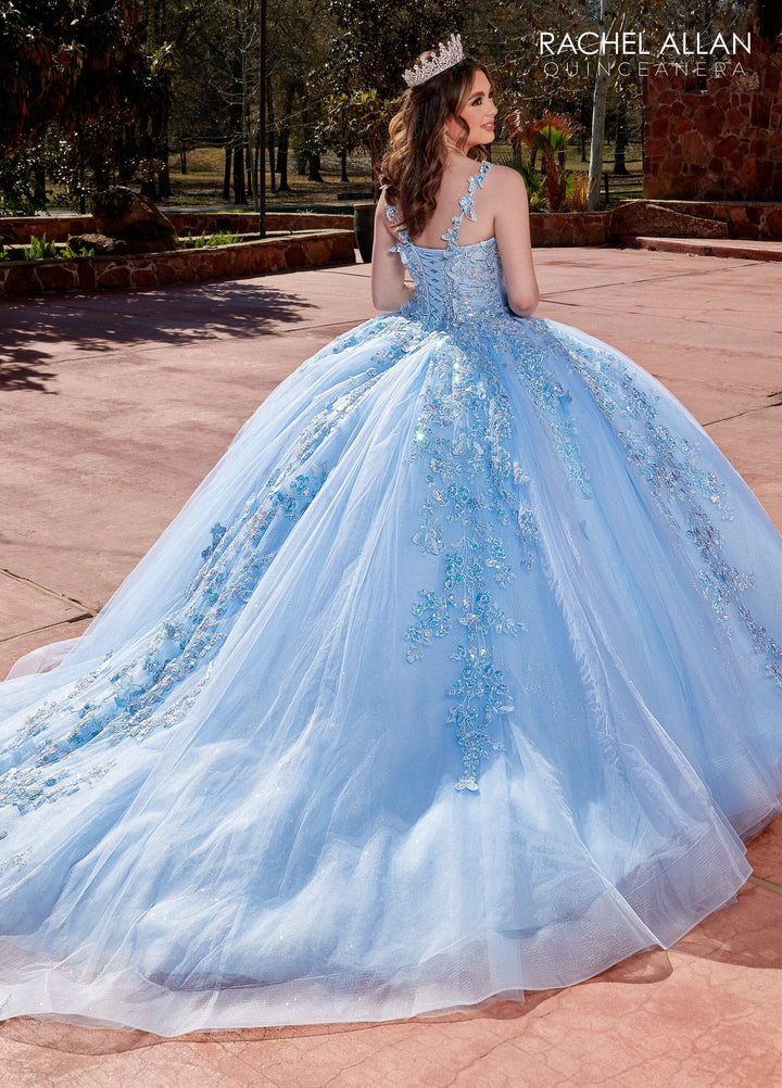 3D Butterfly Quinceanera Dress by Rachel Allan RQ2172