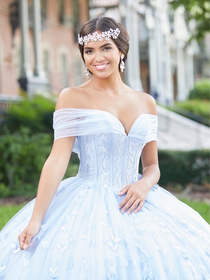 3D Floral Quinceanera Dress by House of Wu 26013